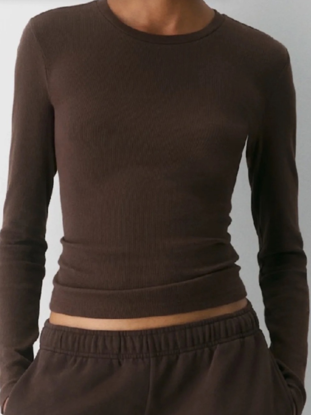 Rich Mocha Brown HomeStretch Long Sleeve